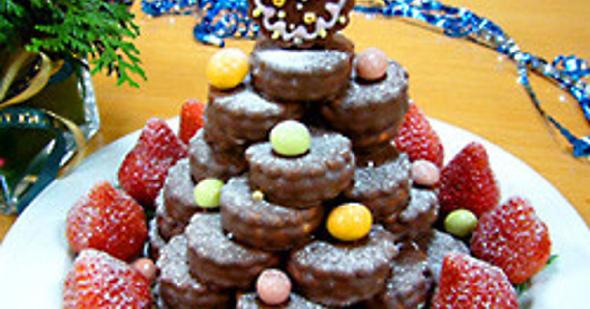 エンゼルパイミニツリー by 森永お菓子レシピ 【クックパッド】 簡単