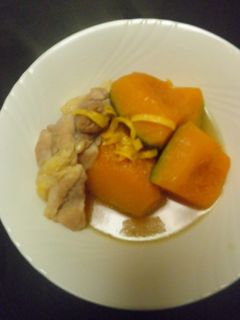 かぼちゃと鶏肉の煮物!-レシピのメイン写真
