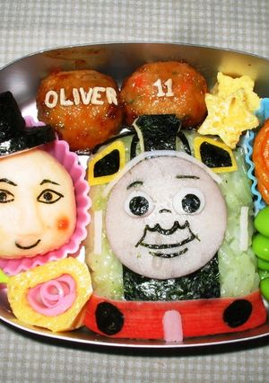 トーマスの仲間　オリバーのおにぎり-レシピのメイン写真