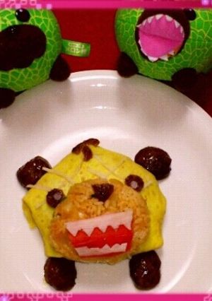 ミートボールでメロン熊オムライス-レシピのメイン写真