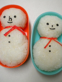 超超簡単!雪だるまのおにぎり-レシピのメイン写真