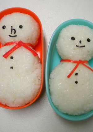 超超簡単！雪だるまのおにぎり-レシピのメイン写真