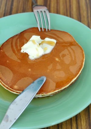 目分量でできる!もちもち朝食パンケーキ-レシピのメイン写真
