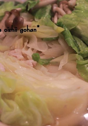 キャベツの中華風鍋-レシピのメイン写真