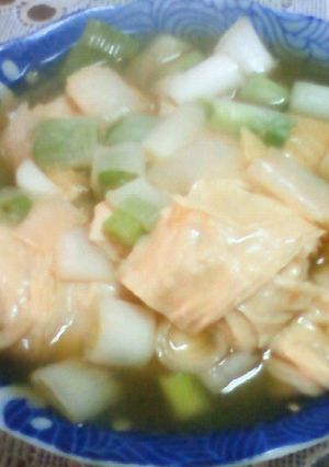 ☆巻き湯葉とネギ生姜のすまし煮☆-レシピのメイン写真
