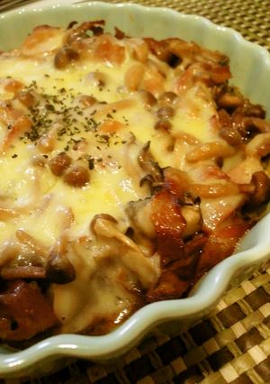 たっぷりきのこの(´Д`)チーズ焼き-レシピのメイン写真