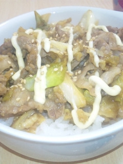がっつり!マヨ焼肉丼-レシピのメイン写真