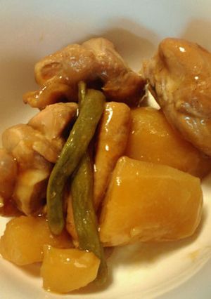 鶏モモとじゃがいもの煮物-レシピのメイン写真