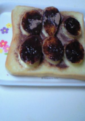 超簡単↑チョコバナナトースト-レシピのメイン写真
