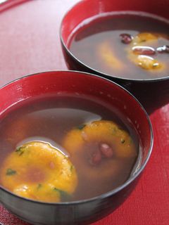 冬至に!かぼちゃ団子のゆであずきぜんざい-レシピのメイン写真