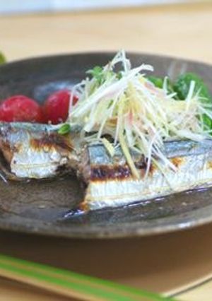 ゆずと金ごま香る塩だれ薬味たっぷり秋刀魚-レシピのメイン写真