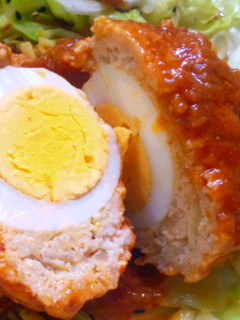 爆弾たまごのミートソース煮-レシピのメイン写真