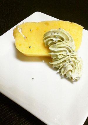 ゆずのパウンドケーキ～抹茶クリーム添～-レシピのメイン写真