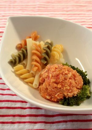 離乳食後期★トマトソースのパスタ-レシピのメイン写真
