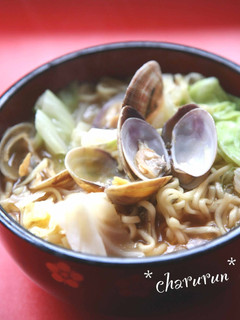 鍋ひとつdeあさり味噌ラーメン-レシピのメイン写真