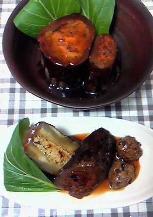 大浦太牛蒡の肉詰め照り煮-レシピのメイン写真