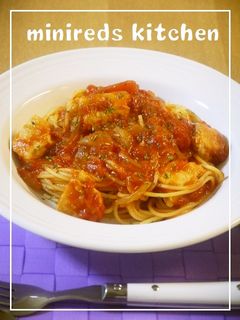 かじきまぐろのトマトソースパスタ-レシピのメイン写真