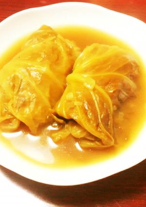 鹿肉ジビエ☆カレーロールキャベツ-レシピのメイン写真