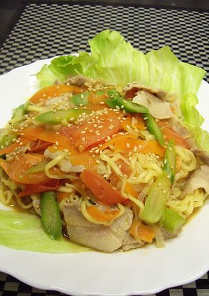 味噌風味 サラダラーメン-レシピのメイン写真