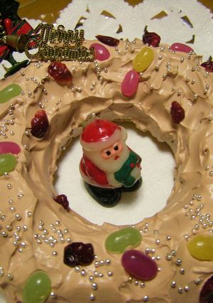 H.Mで簡単に❤クリスマスリースケーキ❤-レシピのメイン写真