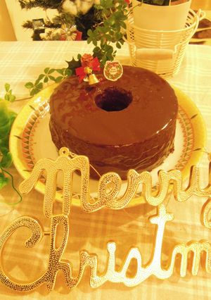 チョコシフォンをX‘mas用にデコ♡-レシピのメイン写真