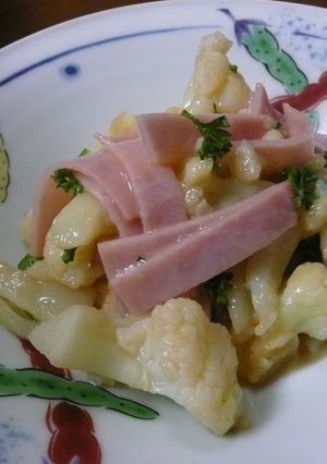 カリフラワーとハムのピーナツバター和え-レシピのメイン写真