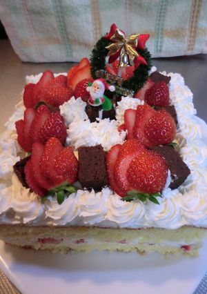 スクエア型スポンジケーキ-レシピのメイン写真