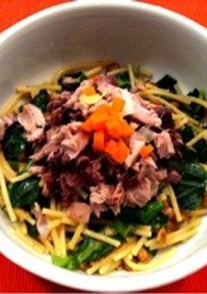犬ごはん＊小松菜とツナのパスタ-レシピのメイン写真