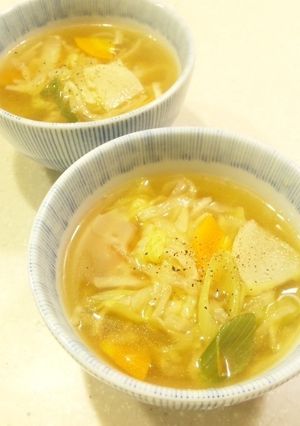 生姜ポン酢が香る♪ 切干大根のスープ-レシピのメイン写真