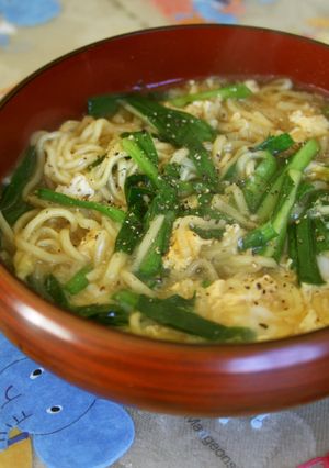 ボリュームアップ☆ニラ玉ラーメン-レシピのメイン写真