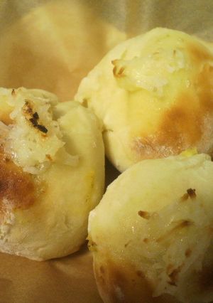 ホットケーキmixで焼きカレーパン！-レシピのメイン写真