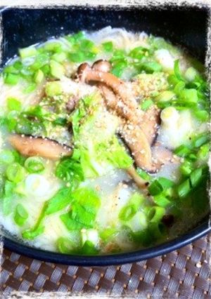 きのこと白菜のとんこつラーメン-レシピのメイン写真