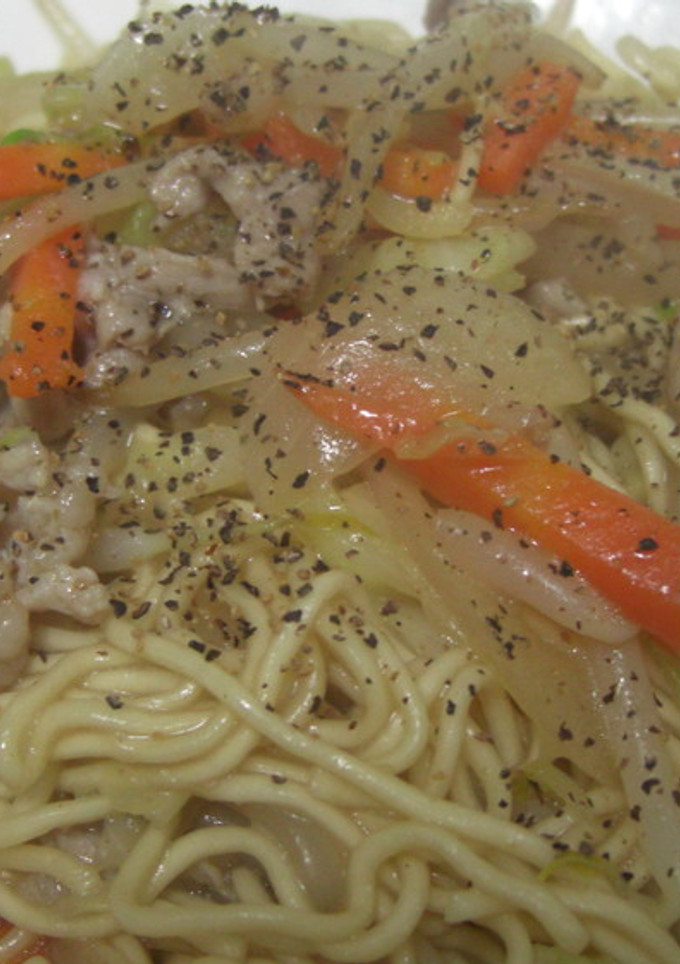 焼きそば風とんこつ焼きラーメン♪♪-レシピのメイン写真