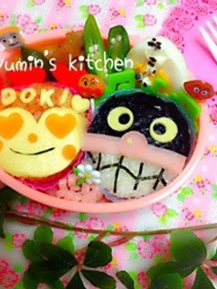 *キャラ弁*詰めるだけ簡単バイキンマン♪-レシピのメイン写真
