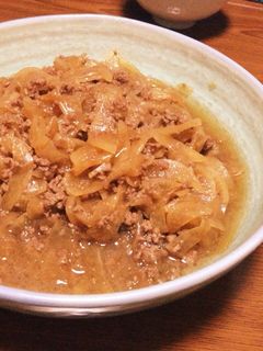 挽き肉と大根の甘辛煮-レシピのメイン写真