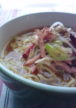 マルちゃん正麺deゴチソウねぎ豚ラーメン-レシピのメイン写真