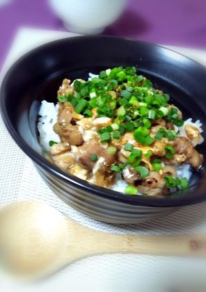 焼き鳥で親子丼-レシピのメイン写真