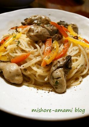 牡蠣の燻製オイルｄｅパスタ-レシピのメイン写真
