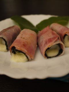チーズと海苔のベーコン巻き餅♪-レシピのメイン写真