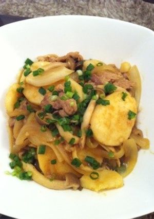 豚バラと長芋のカレーしょうゆ煮-レシピのメイン写真