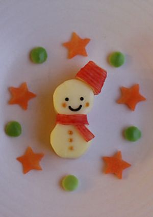 簡単♪キャンディチーズの雪だるま-レシピのメイン写真