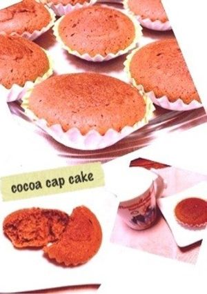 簡単☻໌ フワフワ ココアカップケーキ-レシピのメイン写真