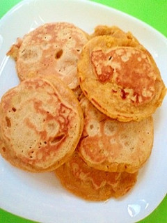 かぼちゃの煮物リメイク☆和風ホットケーキ-レシピのメイン写真