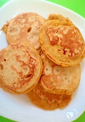 かぼちゃの煮物リメイク☆和風ホットケーキ-レシピのメイン写真