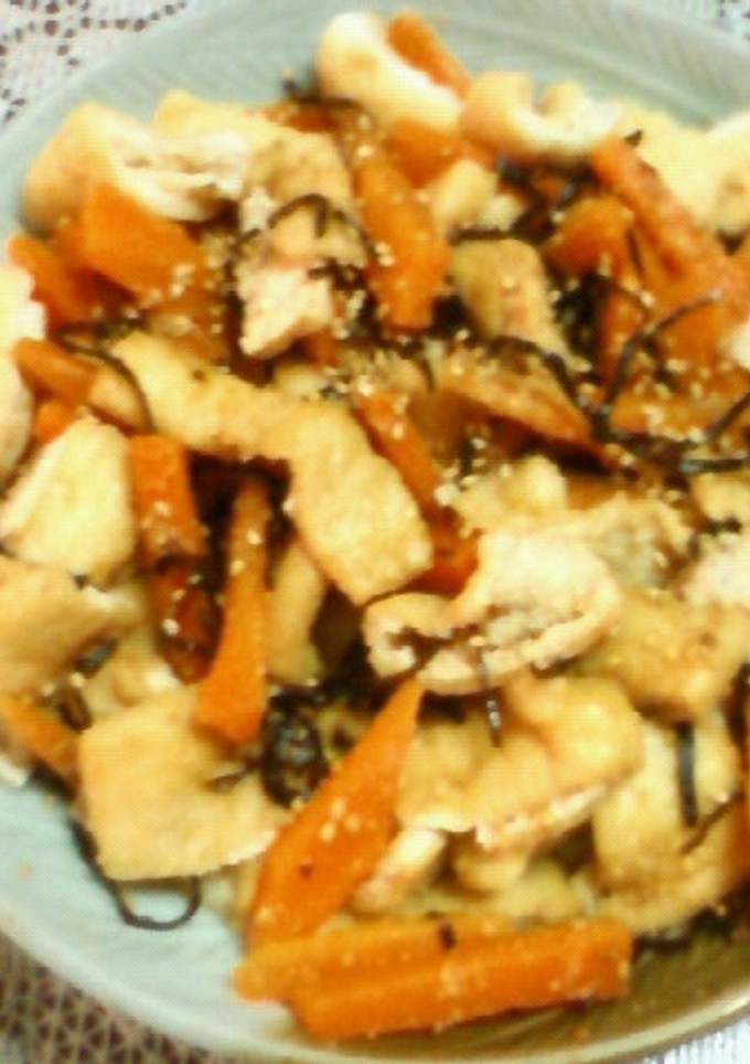 人参と油揚げの昆布煮ゴマ和え-レシピのメイン写真