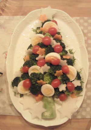 切って並べるだけ☆簡単クリスマスツリー-レシピのメイン写真