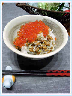 ちょっと贅沢❤納豆しらすイクラ丼-レシピのメイン写真