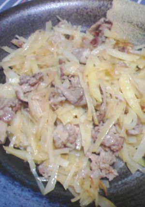 ピリ辛!肉じゃが炒め-レシピのメイン写真