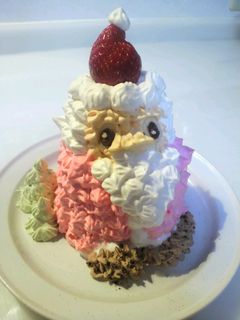かわいい!サンタさんのクリスマスケーキ☆-レシピのメイン写真