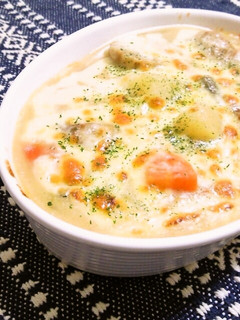 前日のシチューで簡単!とろうま~ドリア♪-レシピのメイン写真